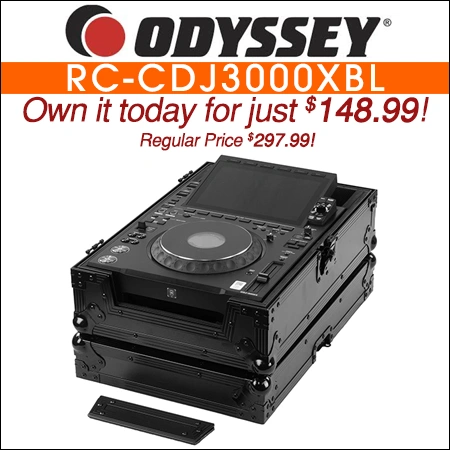 Odyssey RC-CDJ3000XBL Road Case in Black for CDJ-3000X