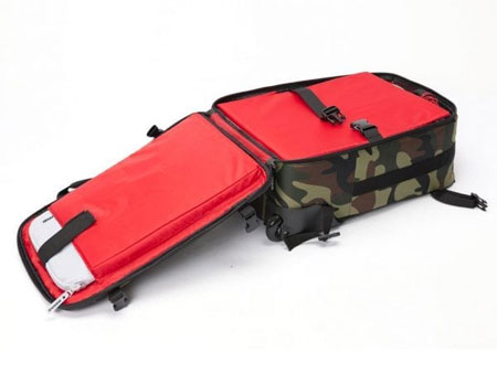 Magma DIGI Carry-On Trolley, Camo-Green/Red