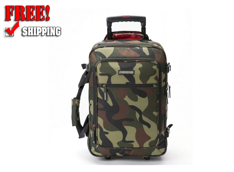 Magma DIGI Carry-On Trolley, Camo-Green/Red