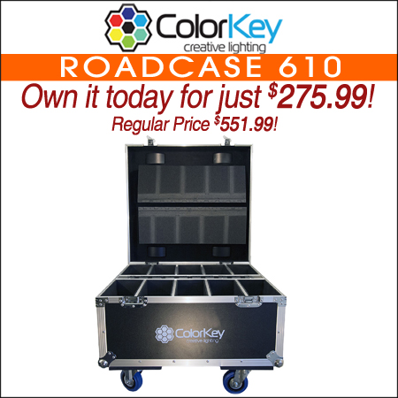  ColorKey Roadcase 610 for Ten MobilePar Hex 6 Lights (Black)