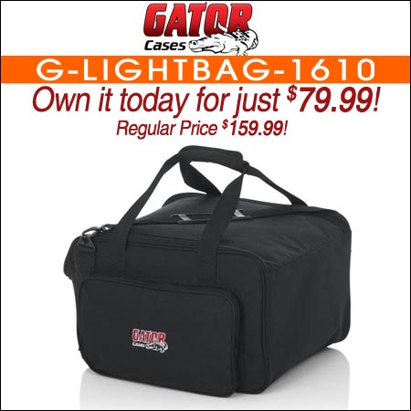 Gator G-LIGHTBAG-1610 LED PAR Lighting Tote Bag