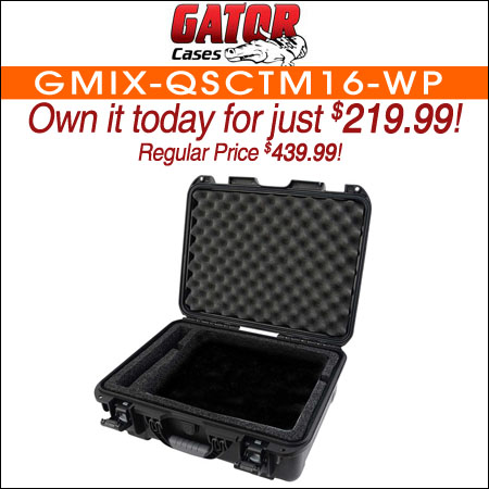 Gator Cases GMIX-QSCTM16-WP QSC TouchMix 16 Case