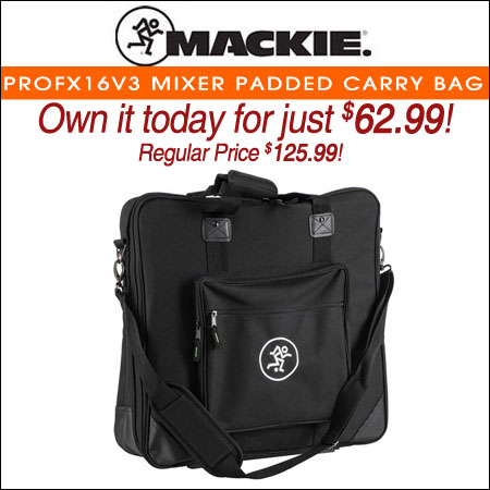 Mackie ProFX16v3 Mixer Padded Carry Bag