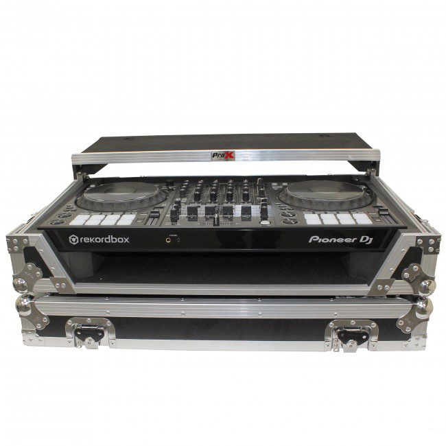 ProX XS-DDJ1000WLTBL Flight Case W/Laptop Shelf for Pioneer DDJ-1000