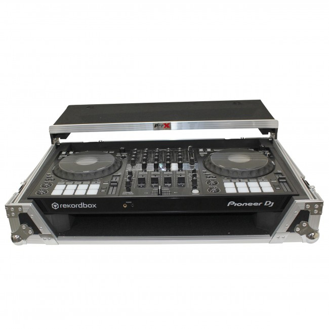 ProX XS-DDJ1000WLTBL Flight Case W/Laptop Shelf for Pioneer DDJ-1000