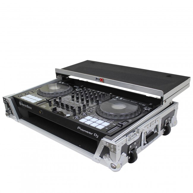 ProX XS-DDJ1000WLTBL Flight Case W/Laptop Shelf for Pioneer DDJ-1000