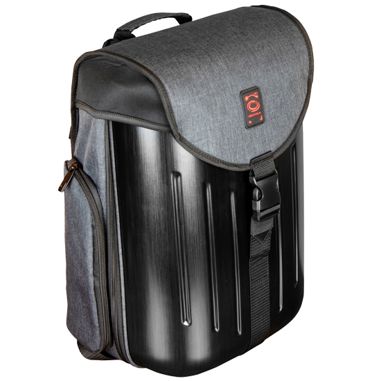 Charcoal Black Hard Shell DJ Backpack