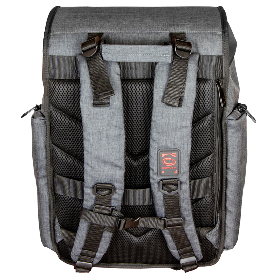 Charcoal Black Hard Shell DJ Backpack