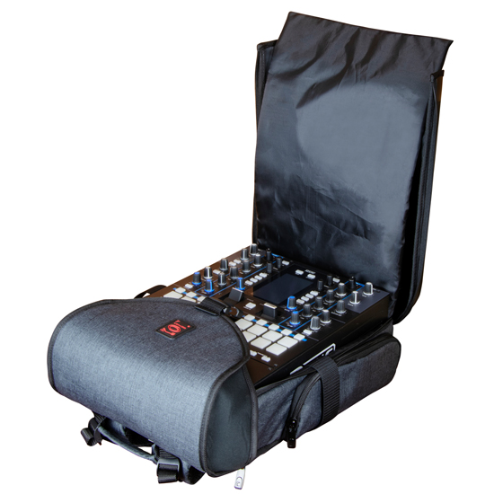 Charcoal Black Hard Shell DJ Backpack