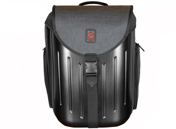 Charcoal Black Hard Shell DJ Backpack