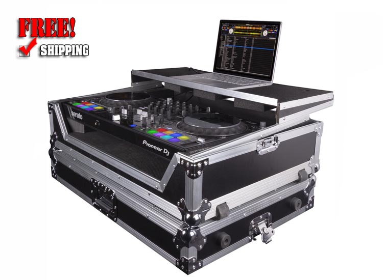 Headliner HL10001 Flight Case Trolley with Laptop Platform for Pioneer DDJ-1000 and DDJ-1000SRT Controllers