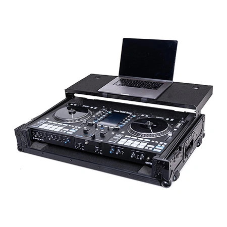 Headliner Pitch Black Flight Case for System One with Laptop Platform & Wheels