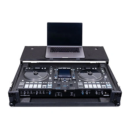 Headliner Pitch Black Flight Case for System One with Laptop Platform & Wheels