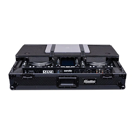 Headliner Pitch Black Flight Case for System One with Laptop Platform & Wheels