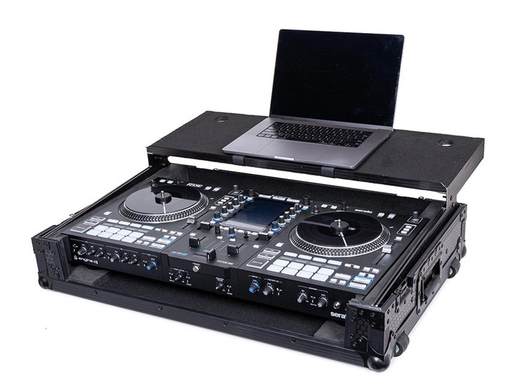 Headliner Pitch Black Flight Case for System One with Laptop Platform & Wheels