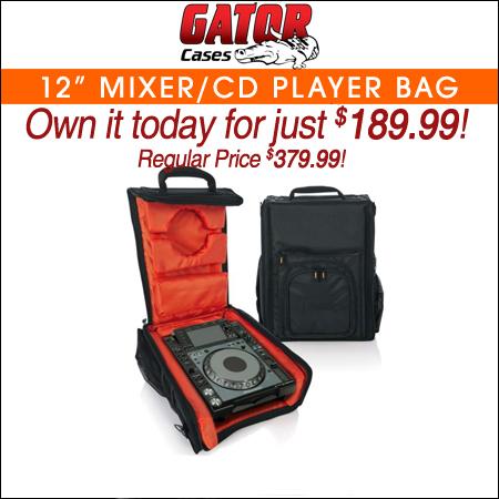 Gator 12inch Mixer/CD Player Bag