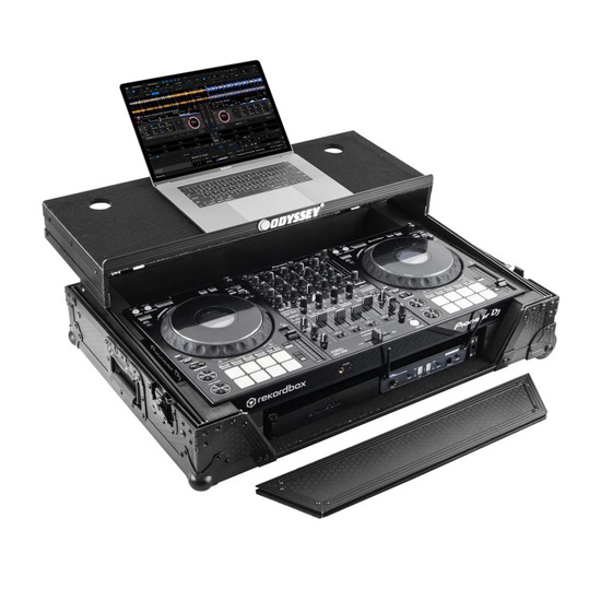 Odyssey 810271 Custom Fit for Pioneer DDJ-1000 Industrial Board Glide Style 1U Case with Wheels