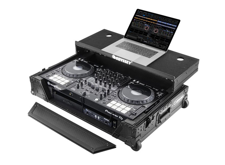 Odyssey 810271 Custom Fit for Pioneer DDJ-1000 Industrial Board Glide Style 1U Case with Wheels