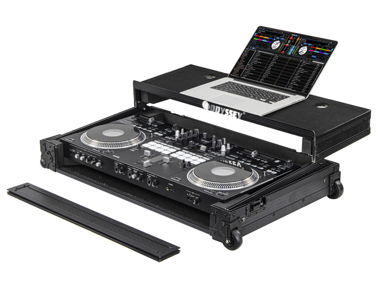 Odyssey 810325-Pioneer DDJ-REV7 Industrial Board Flight Case with Glide Style Laptop Platform