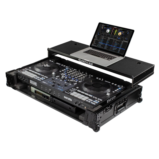 Odyssey 810349 RANE FOUR I-Board Flight Case with Glide Style Laptop Platform and Wheels