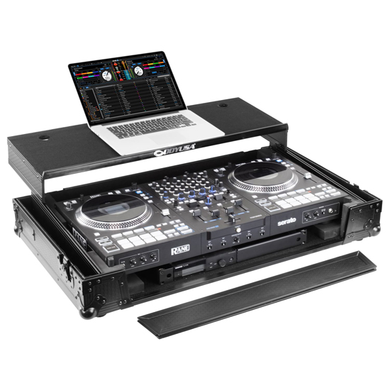 Odyssey 810394 RANE PERFORMER I-Board 1U Flight Case with Glide Style Laptop Platform and Wheels