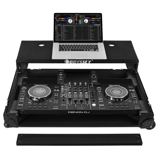 Odyssey 810SC4M-Denon DJ SC LIVE 4 I-Board Flight Case with Glide Style Laptop Platform