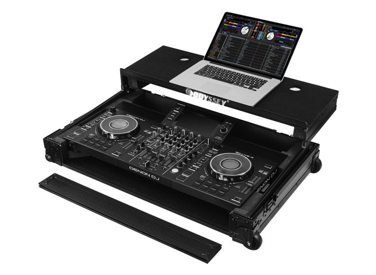 Odyssey 810SC4M-Denon DJ SC LIVE 4 I-Board Flight Case with Glide Style Laptop Platform