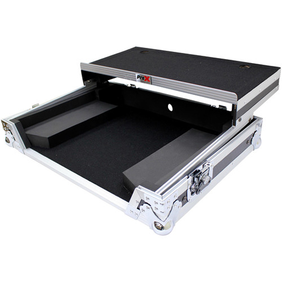  ProX XS-DDJSR2 LT LED Flight Case for Pioneer DDJ-SR2 Controller with Laptop Shelf