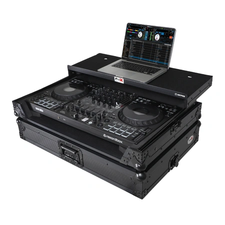 ProX XS-FLX10LTBL Flight Case for AlphaTheta DDJ-FLX10 with Laptop Shelf