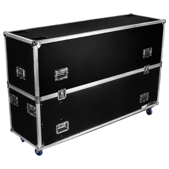 Odyssey FZ2FSM50W Dual 50-58" Flat Screen Monitor Case with Casters