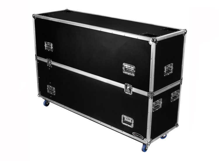 Odyssey FZ2FSM50W Dual 50-58" Flat Screen Monitor Case with Casters  