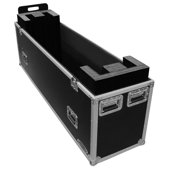 Odyssey FZ2FSM65W Dual 60-65" Flat Screen Monitor Flight Case with Casters