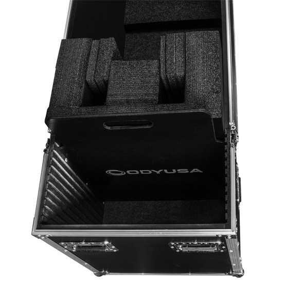 Odyssey FZ2FSM75W Dual 75" Flat Screen Monitor Case with Casters