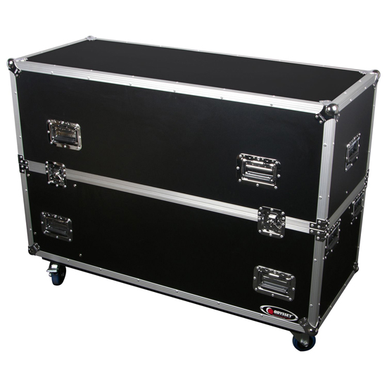 Odyssey FZ2PLASMA42W Dual 42" Flat Screen Monitor Flight Case with Casters