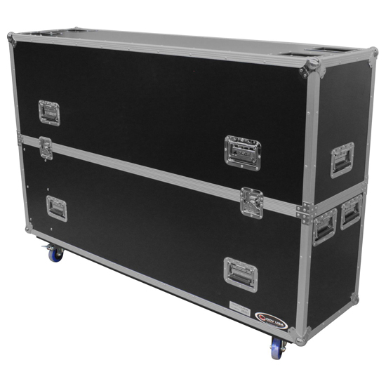 Odyssey FZFSM65W 60-65" Flat Screen Monitor Flight Case with Casters