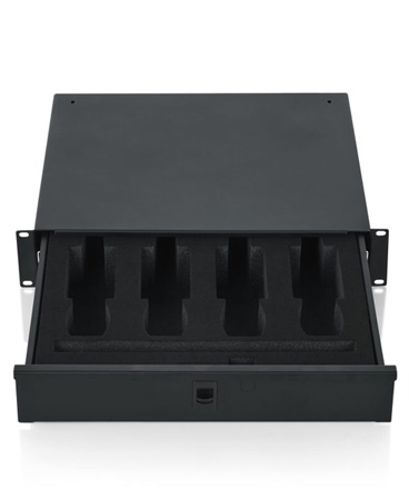 Gator GRW-DRWWRLSS Wireless Microphone Drawer; 2U