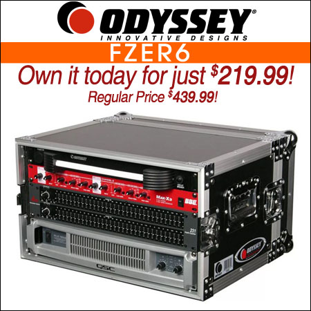 Odyssey FZER6 6U Pro Effects Rack