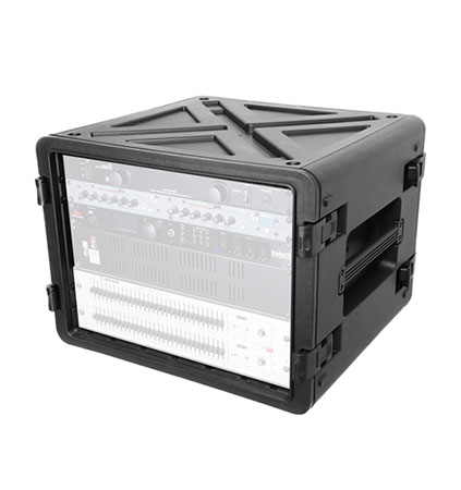 ProX XM-8U UltronX Watertight 8U Rack Space Molded Plastic Case