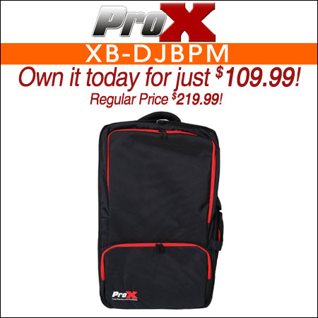 ProX XB-DJBPM ZeroG Ultra-Lightweight DJ Controller Backpack