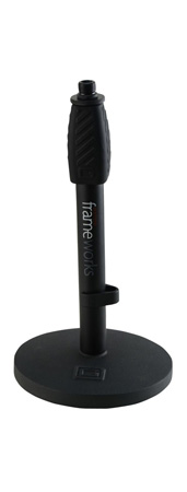 Gator Desktop Mic Stand with Round Base and Twist Clutch