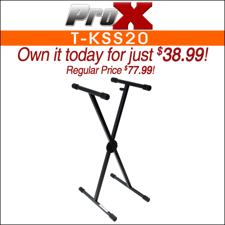 ProX T-KSS20 Keyboard Stand - Single X-Style