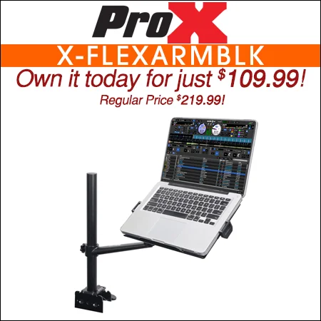 ProX X-FLEXARMBLK Adjustable Laptop & Monitor Arm Mount