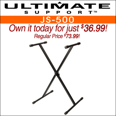 Ultimate Support JS-500 Single Brace X-Style Keyboard Stand