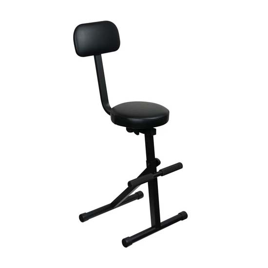 Odyssey DJCHAIR Black Height Adjustable Chair for DJ