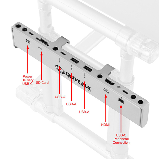 Odyssey HUBPRO Laptop Stand Pro Media Hub