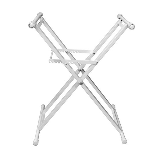 Odyssey LTBXSWHT White Heavy-Duty X-Stand for DJ Coffins and Controller Cases