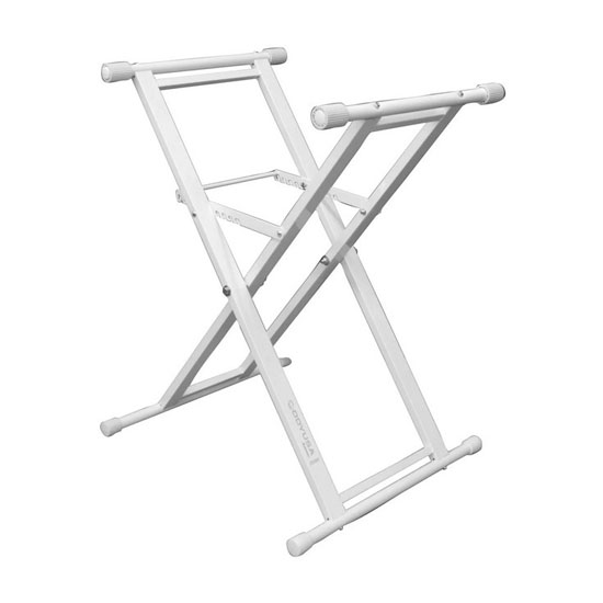 Odyssey LTBXSWHT White Heavy-Duty X-Stand for DJ Coffins and Controller Cases