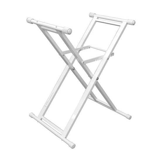 Odyssey LTBXSWHT White Heavy-Duty X-Stand for DJ Coffins and Controller Cases