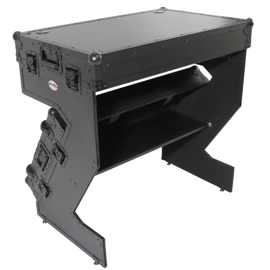 ProX XS-ZTABLEBL-JR DJ Z-Table Junior Workstation, Black