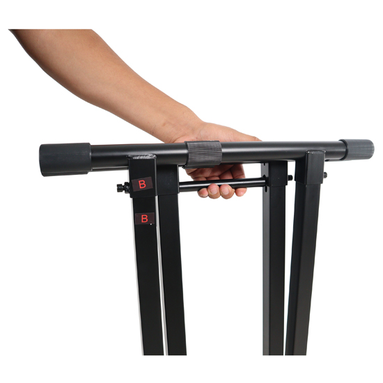 ProX X-KSD22 Dual-Locking Keyboard DJ Controller Case Stand w/ Squeeze to Adjust Handle - 200 lb Cap